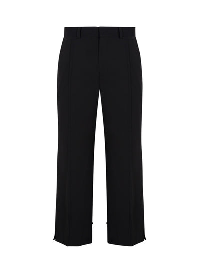 Panel Slit Wool Pants (Black)