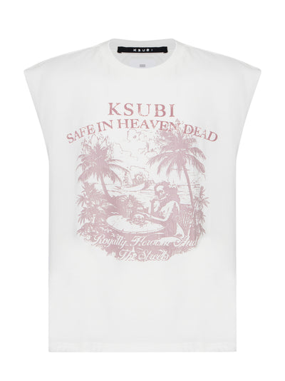 Paradiso Cut Off Tee Vintage W White