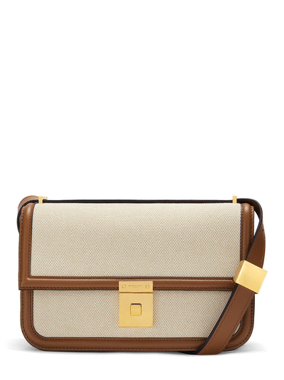 Paris Crossbody Handbag (Salt & Pepper & Tan Smooth)