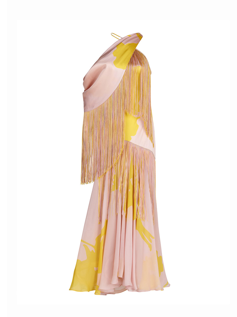 Parma Dress (Yellow-Nude Floral Breeze)