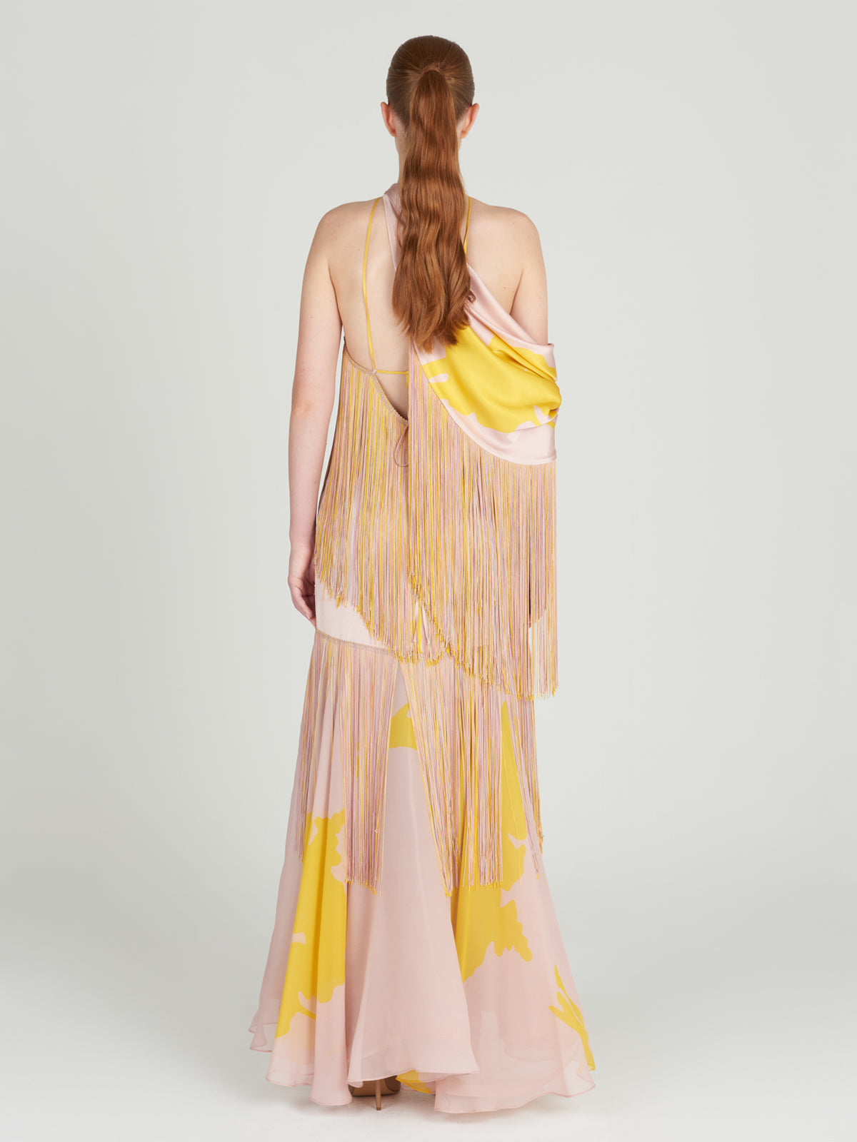 Parma Dress (Yellow-Nude Floral Breeze)