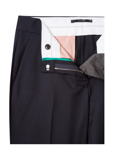 A Suit To Travel In - Classic-Fit Wool Pants (Navy)