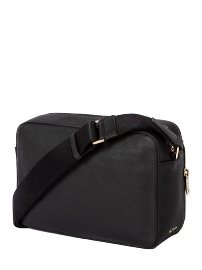 Cross-Body Bag With 'Signature Stripe' Panel (Black)