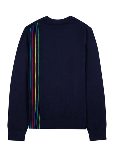 Men Sweater Crew Neck (Navy)