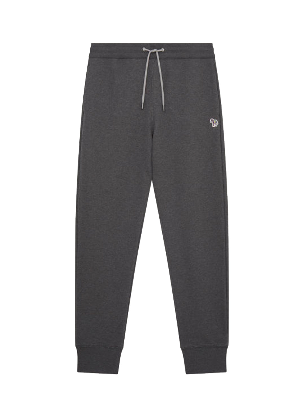 Tapered-Fit Zebra Logo Sweatpants (Grey)