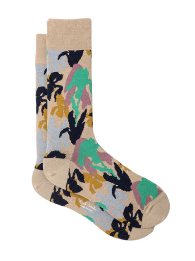 'Iris' Socks (Beige)