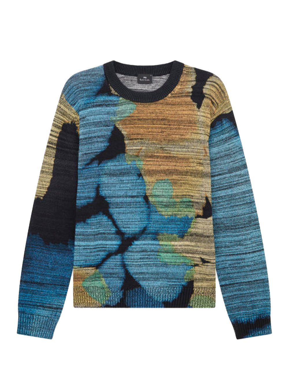 'Marsh Marigold' Cotton Sweater (Blue)