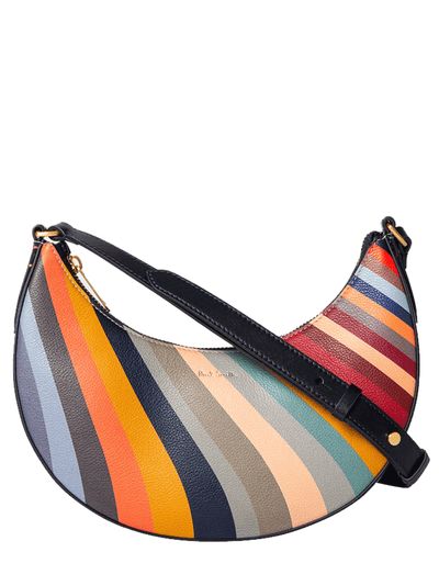 Paul Smith Women Leather Swirl Crescent Bag 1