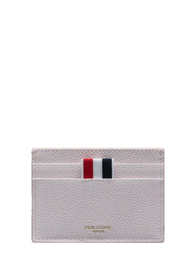 Pebble Grain Double Sided Card Holder (Light Pink)