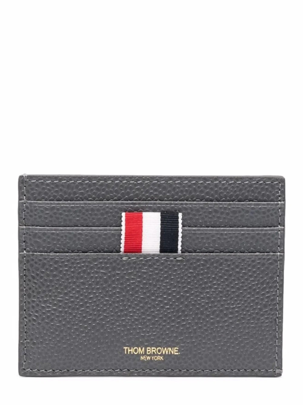 Pebble Grain Note Compartment Card Holder (Dark Grey)