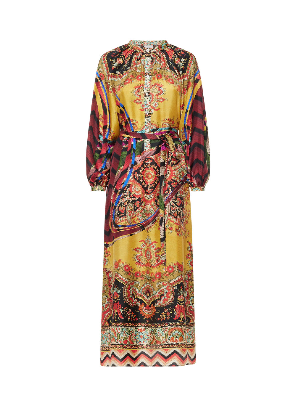 Pierre-Louis-Mascia-Aloe-Silk-Dress-Multicolour