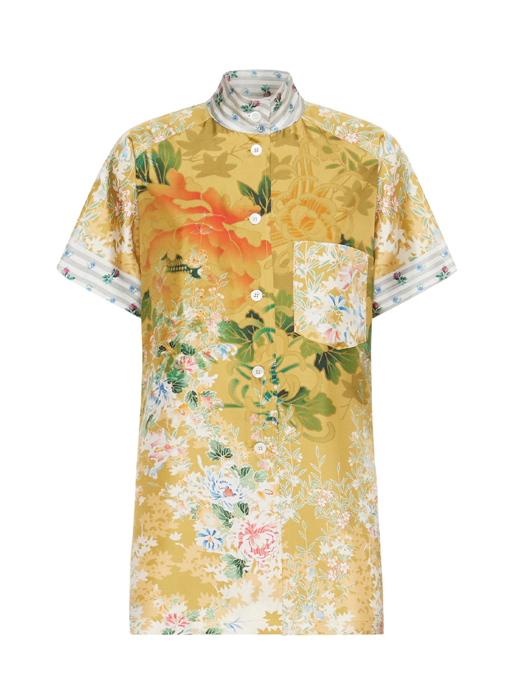 Pierre-Louis-Mascia-Cialda-Silk-Short-Sleeve-Shirt-Multicolour