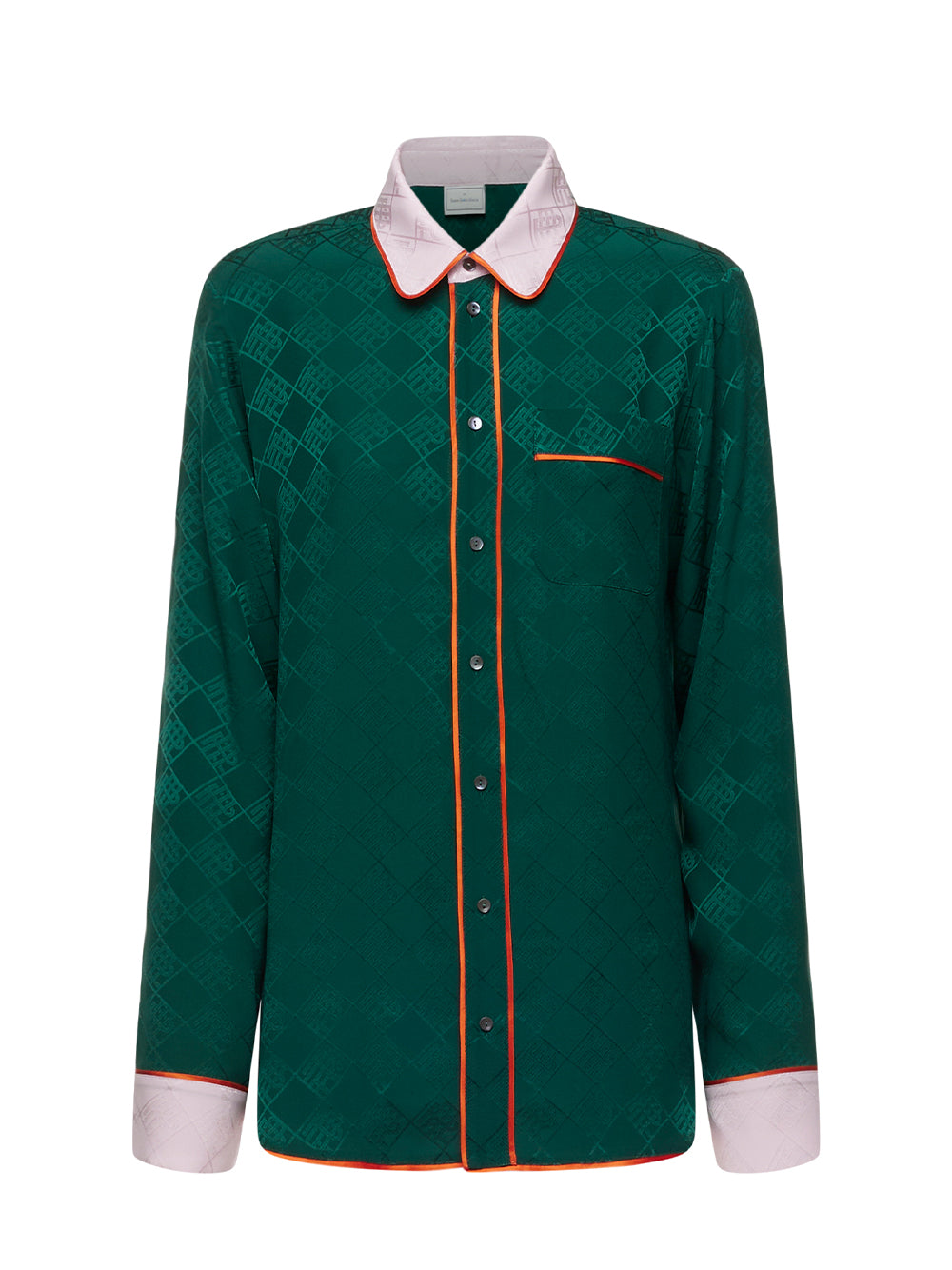 Tricot Jacquard Silk Shirt (Bottiglia)