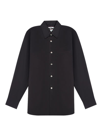 Plain Big Shirt (Black)