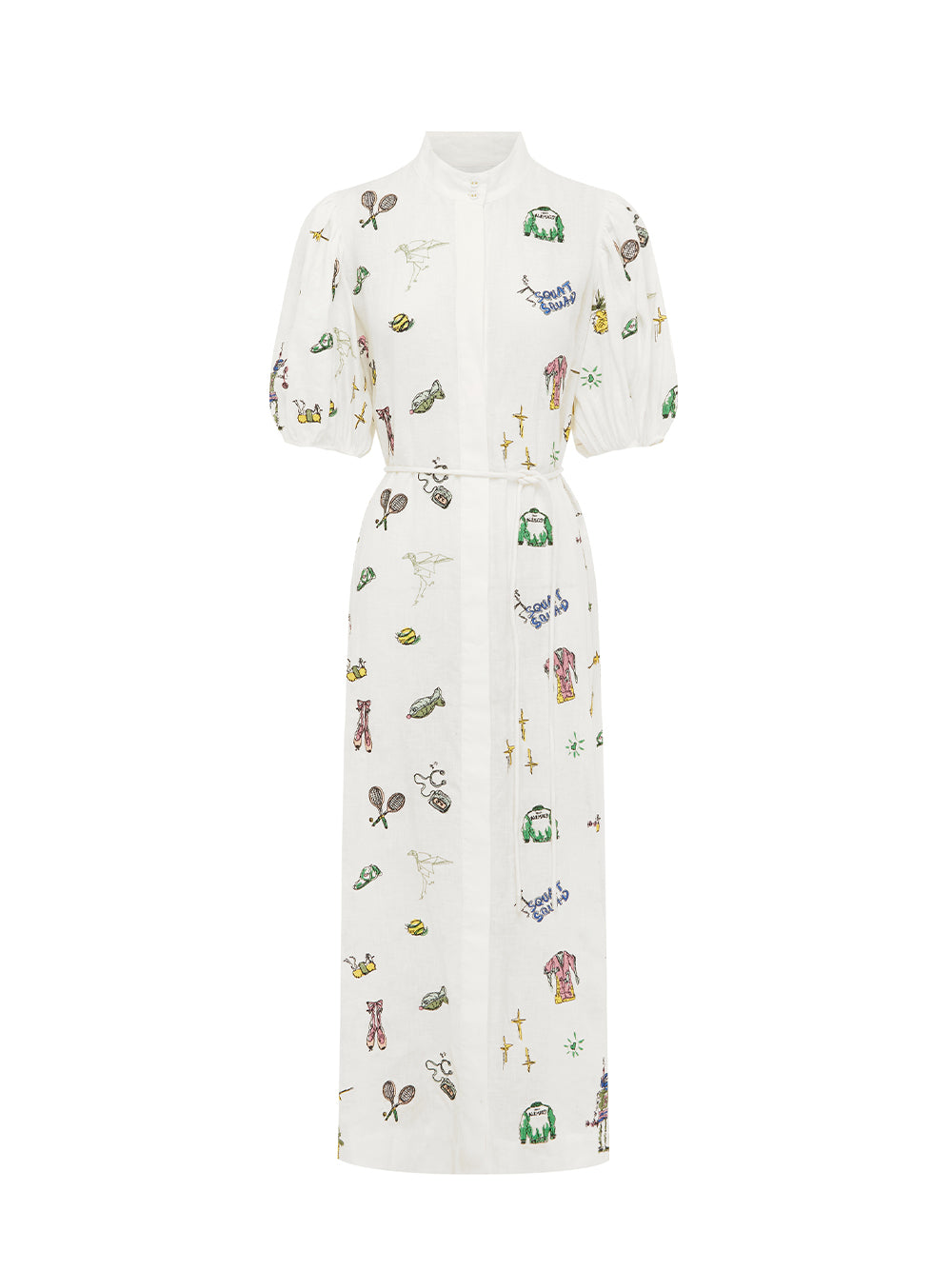 Play Embroidered Shirtdress (Cream)