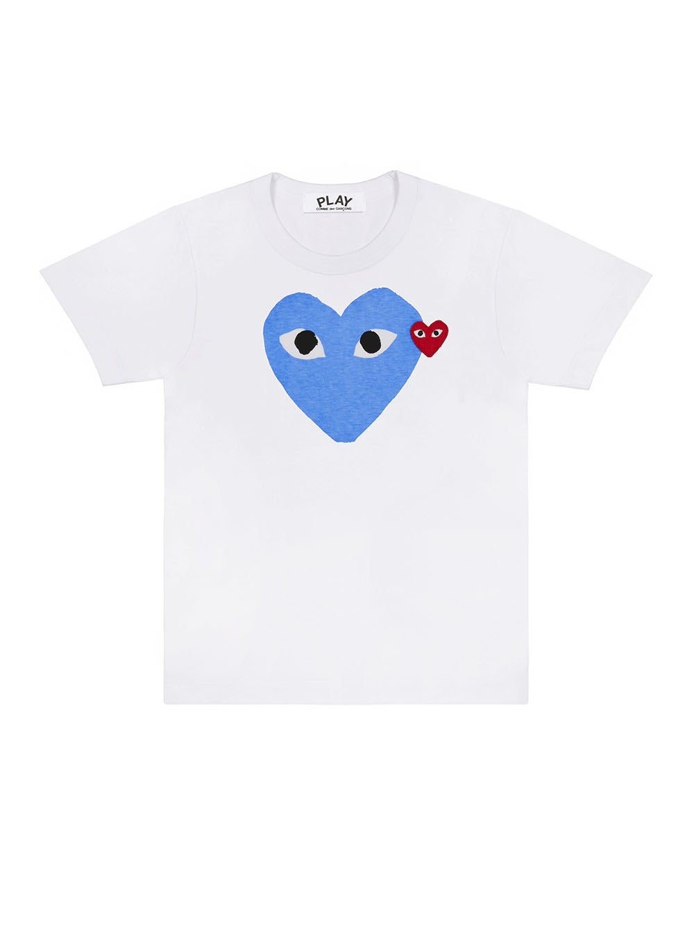 Play T-Shirt Pastel Heart And Red Emblem (White)