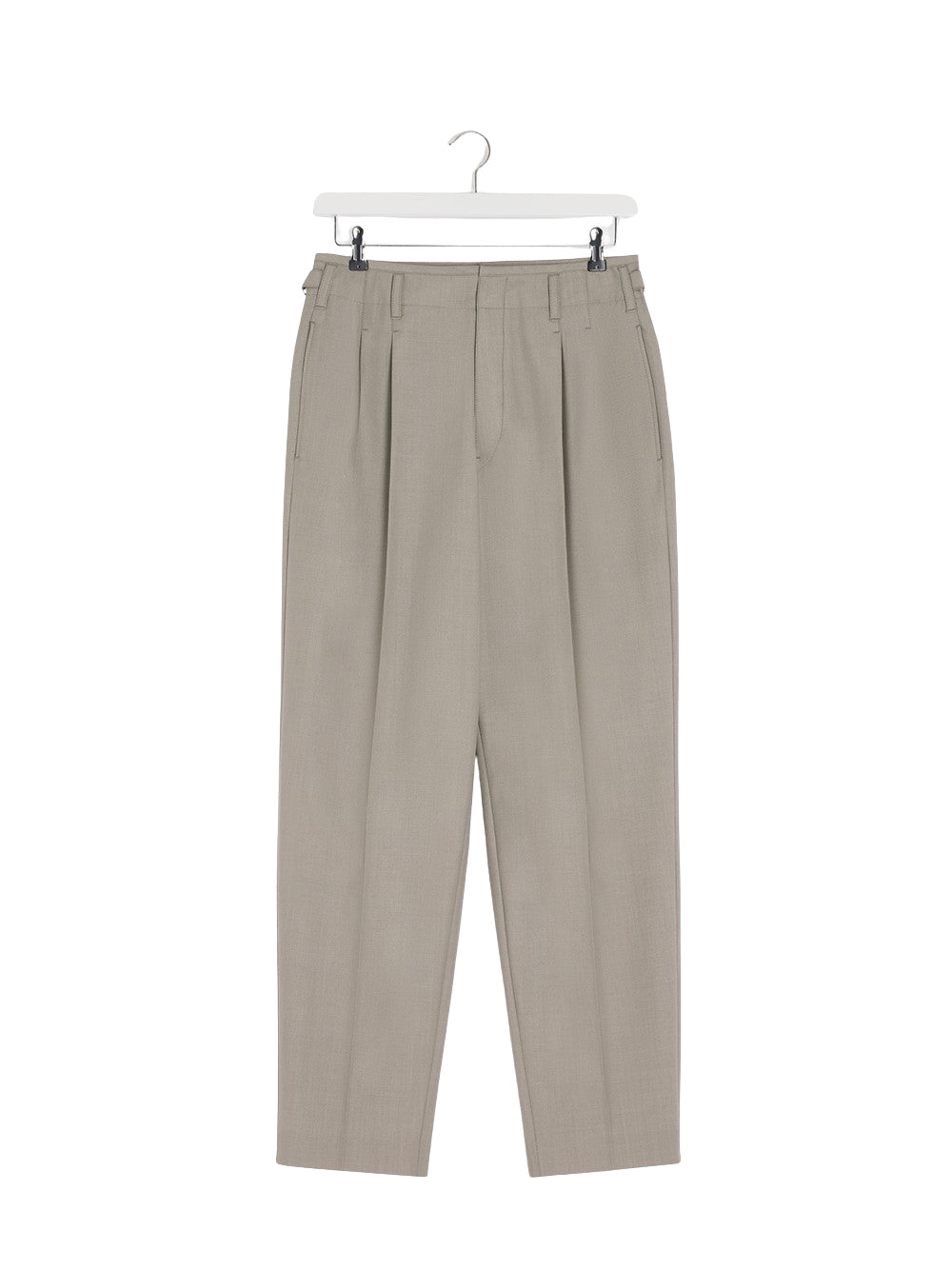 Pleated Pants (Light Taupe)