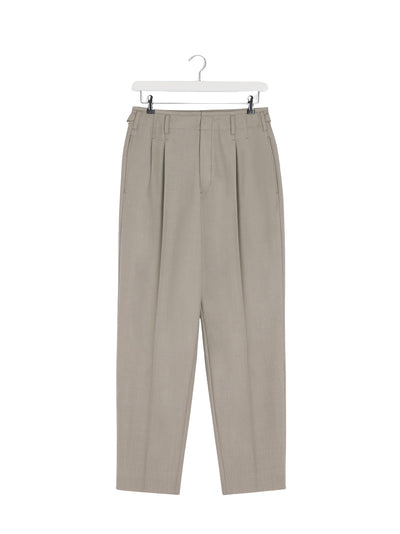 Pleated Pants (Light Taupe)
