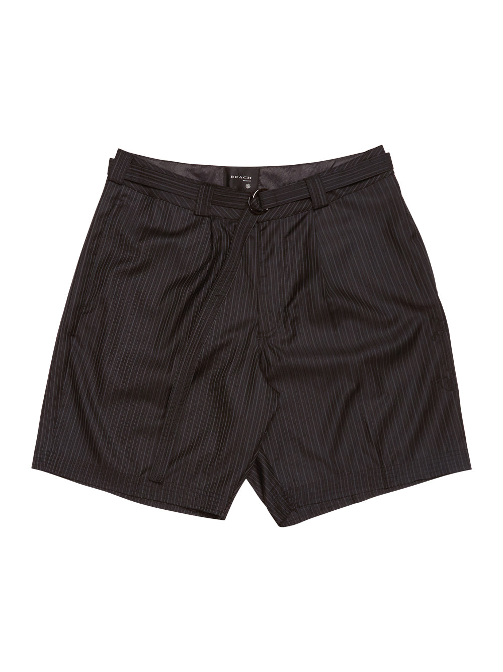 Pleated Suit Short (Dark Plaid)