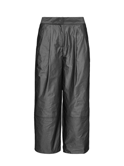 Poly Chambray Taffeta Pants (Gunmetal)