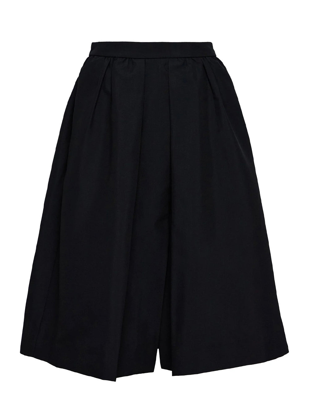 Poly Fine Canvas Bubble Skirt (Black)