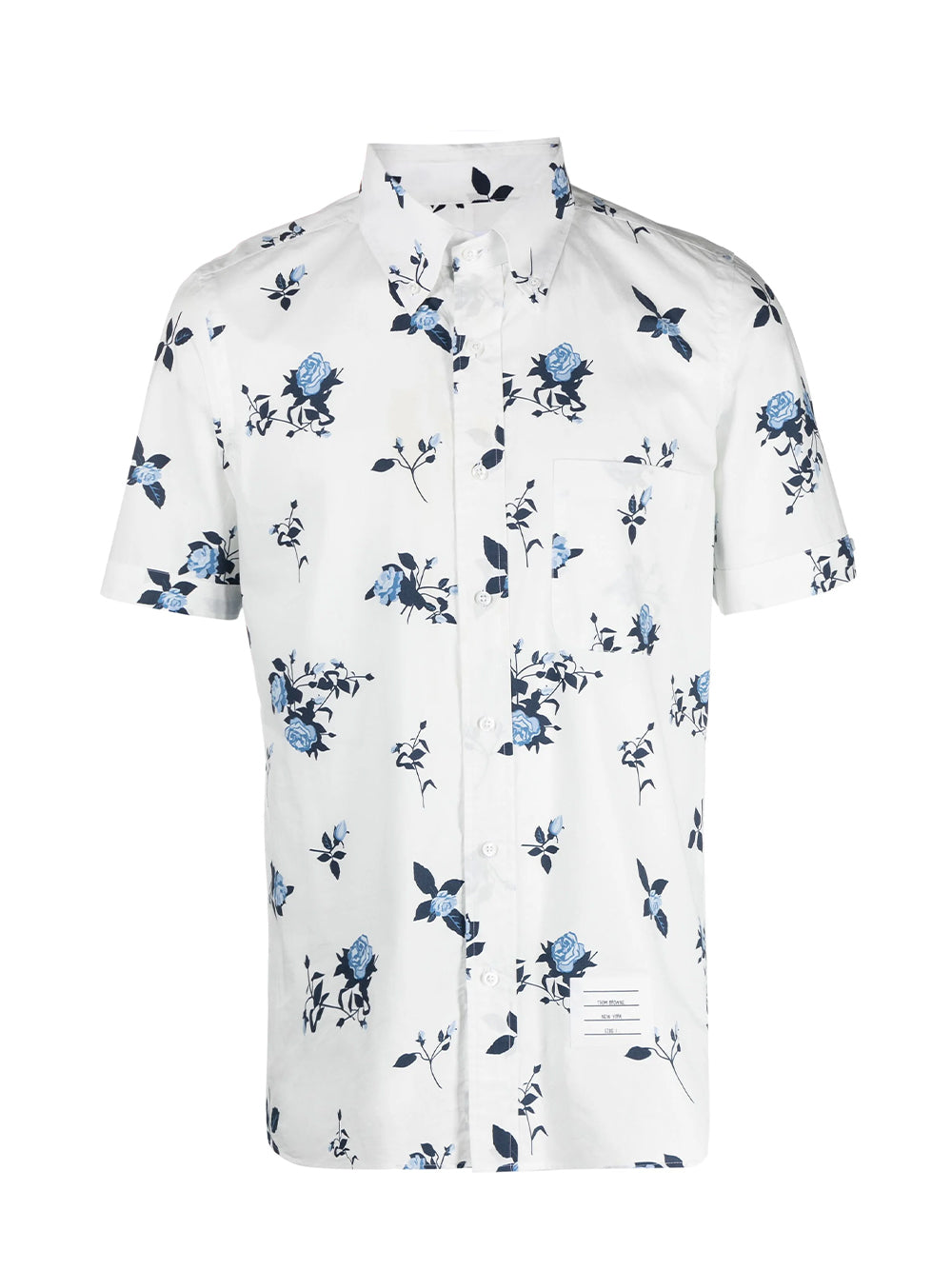 Poplin Rose Floral Shirt (White)