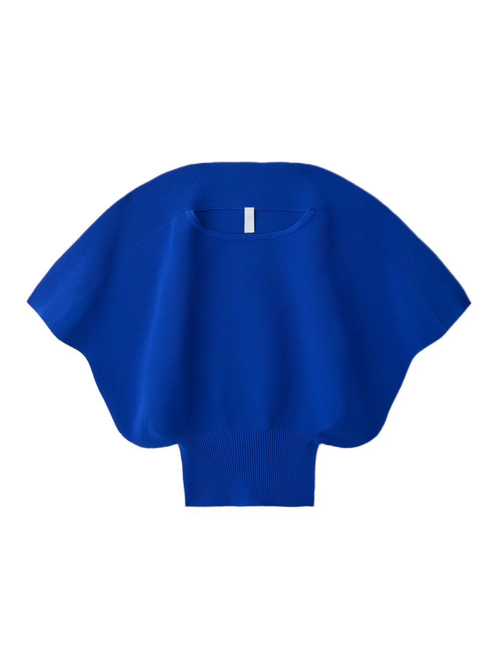 Pottery Crease Short Sleeve Round Top (Blue)