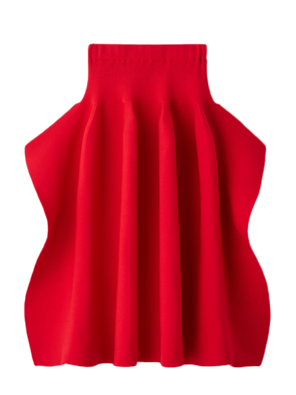 Pottery Crease Skirt (Poppy Red)