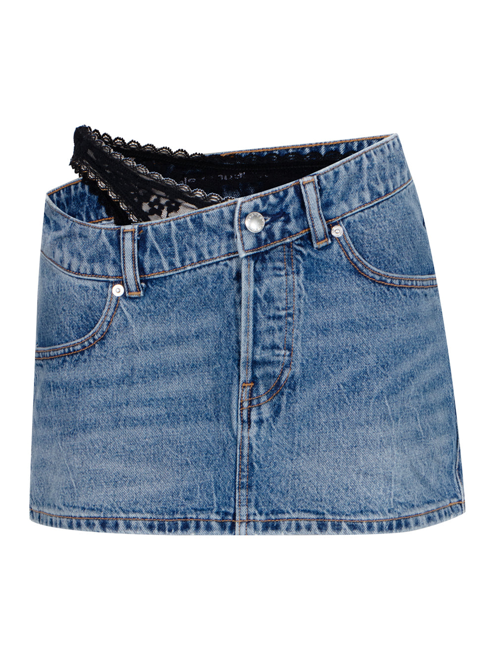 Pre-Styled Denim Skirt (Vintage Medium Indigo)