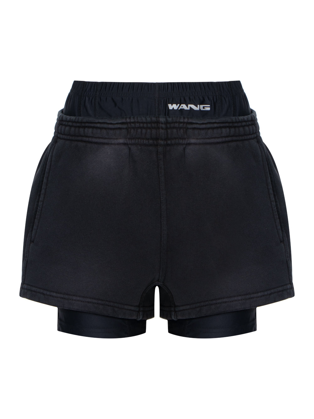 Pre-Styled Short with Boxer Brief (Washed Black)