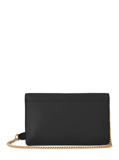 Press Stud Pochette on Chain (Black)