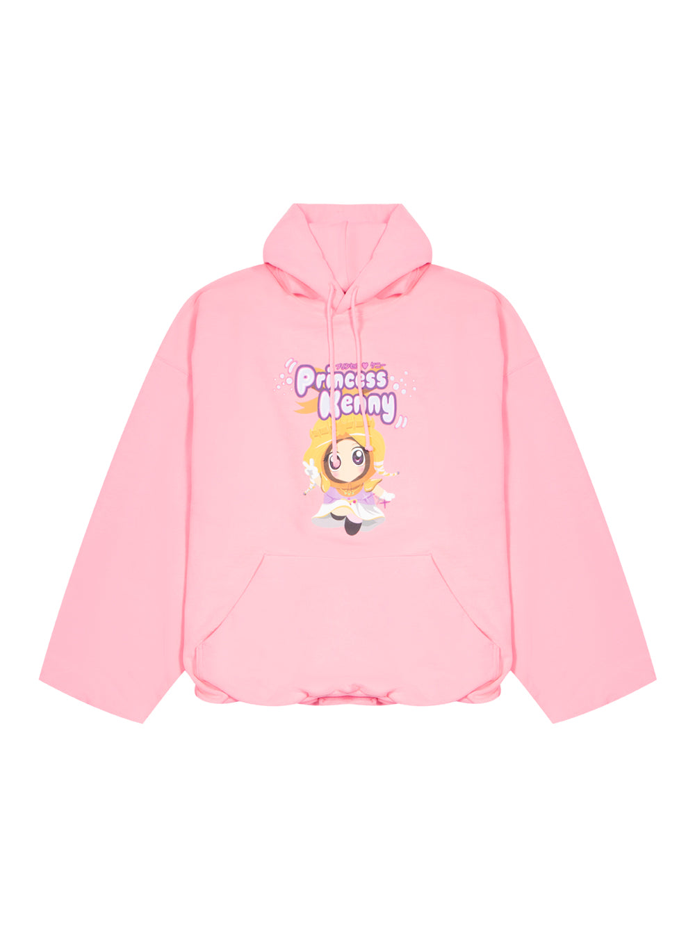 Princess Kenny Cropped Boxy Hoodie (Hot Pink)