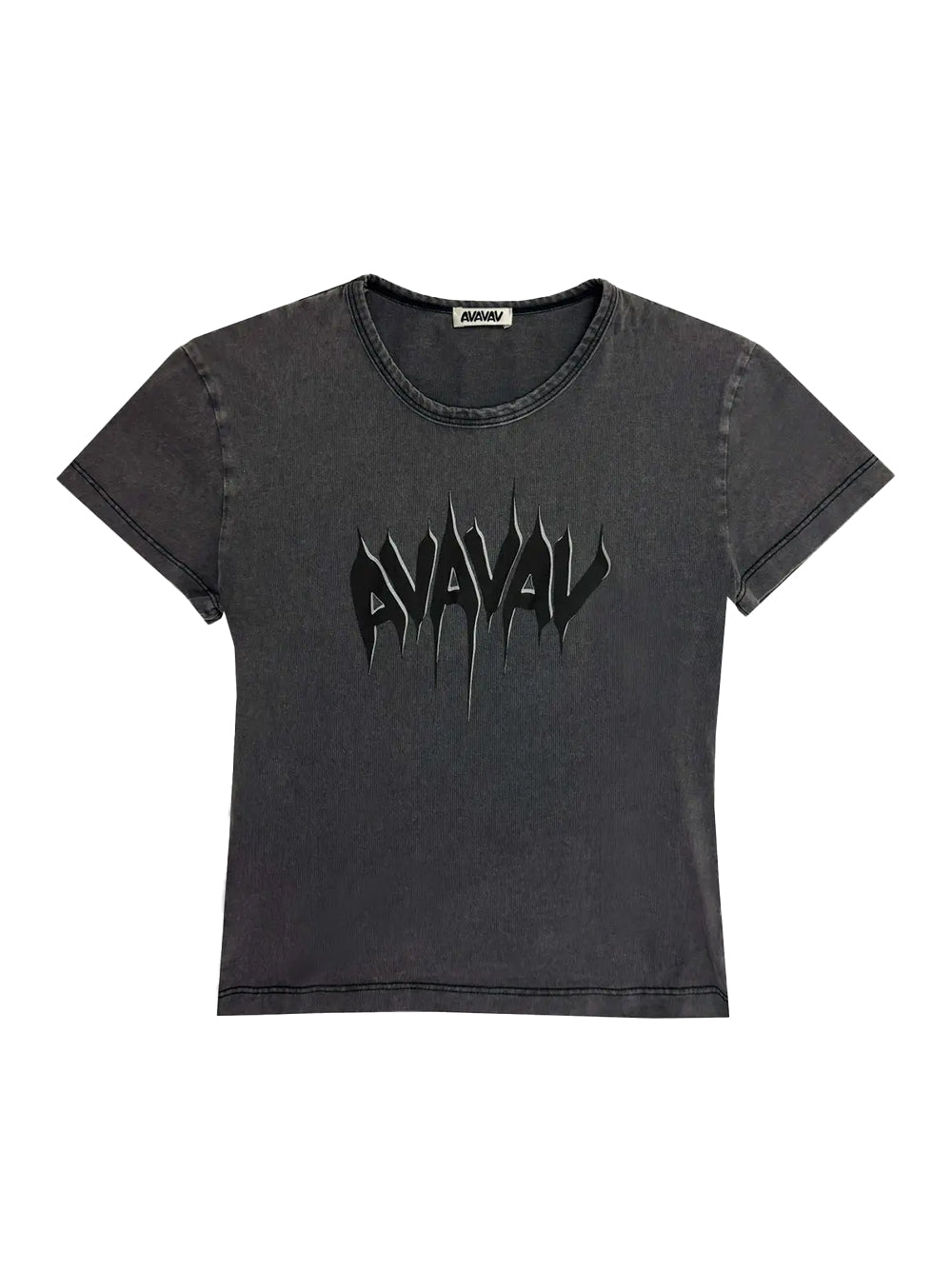 Printed Baby Tee (Black)