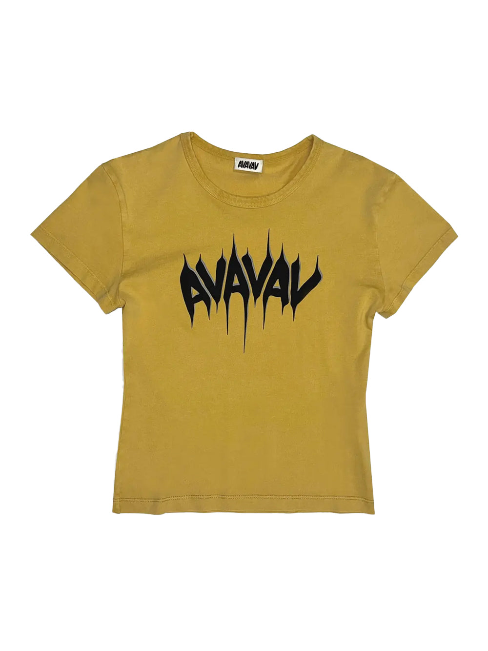 Printed Baby Tee (Yellow)