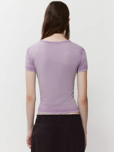 Printed T-shirt Purple