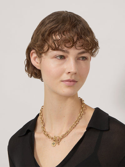 Lily Chain Necklace (Gold)