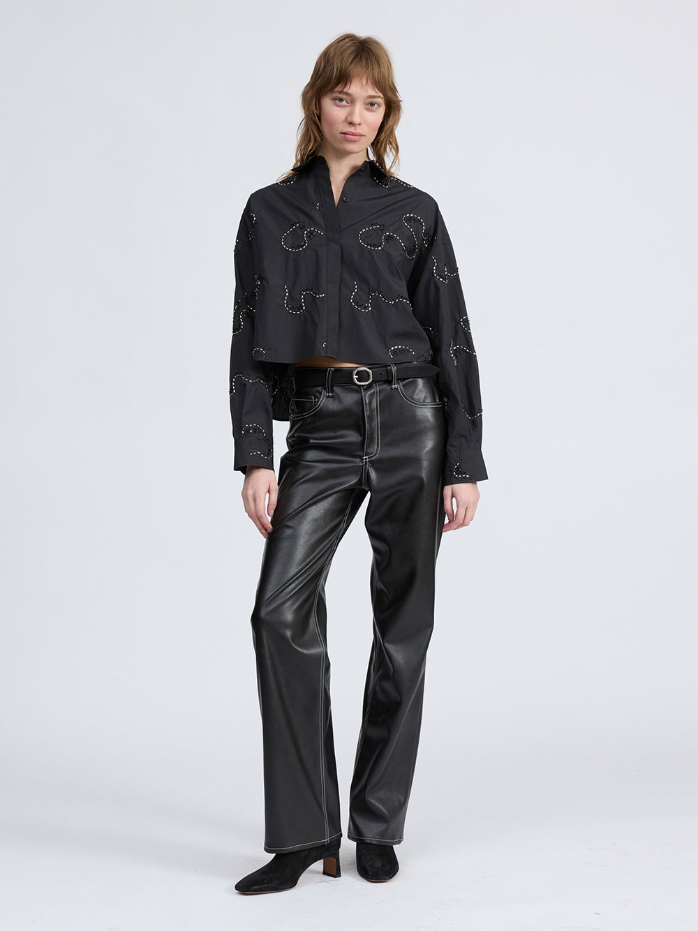 Beatrice Embroidered Shirt Blkem