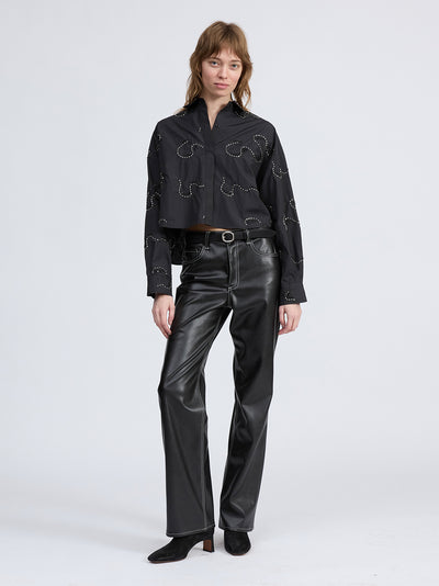 Beatrice Embroidered Shirt Blkem