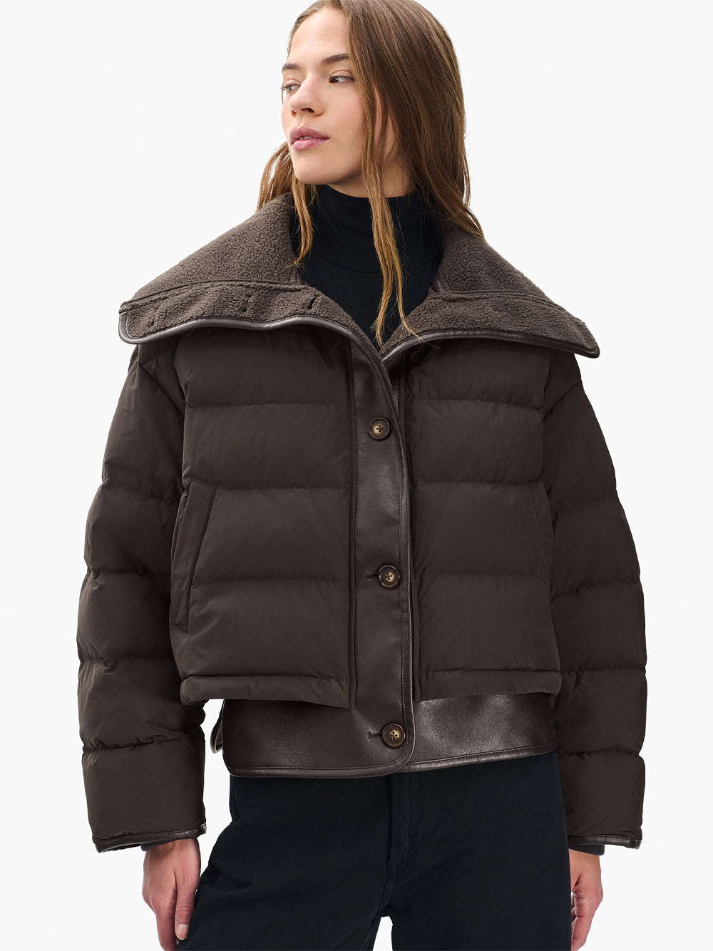 Gloria Puffer Jacket Brown