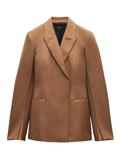 Margaret Tuxedo Blazer Camel