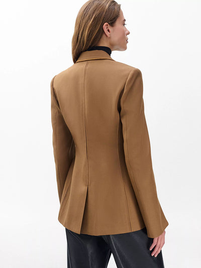 Margaret Tuxedo Blazer Camel