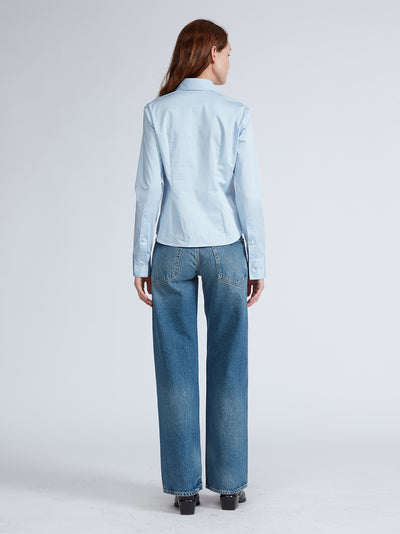 Dayton Poplin Shirt (Light Blue)