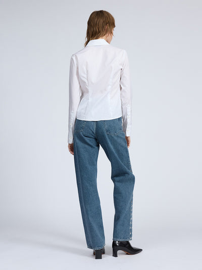 Dayton Poplin Shirt (White)