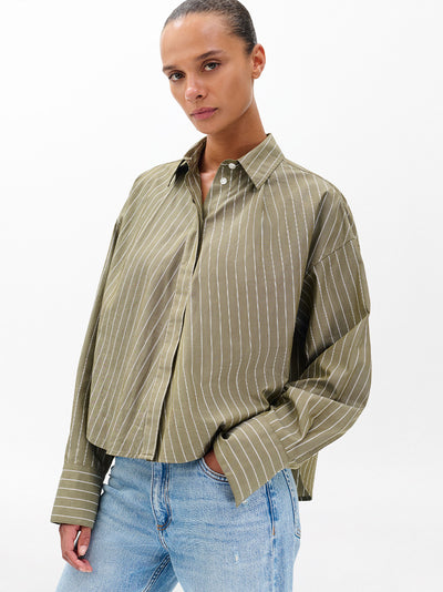 Martha Poplin Striped Shirt Grnst