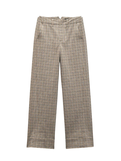 Shea Plaid Pant Tan Multi