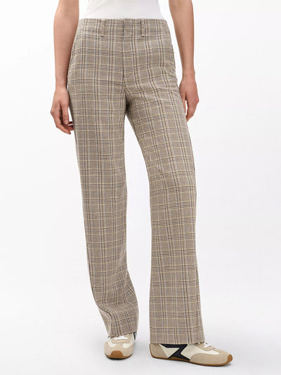 Shea Plaid Pant Tan Multi