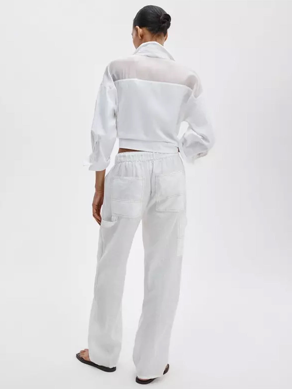 Atlas Linen Pant (White)