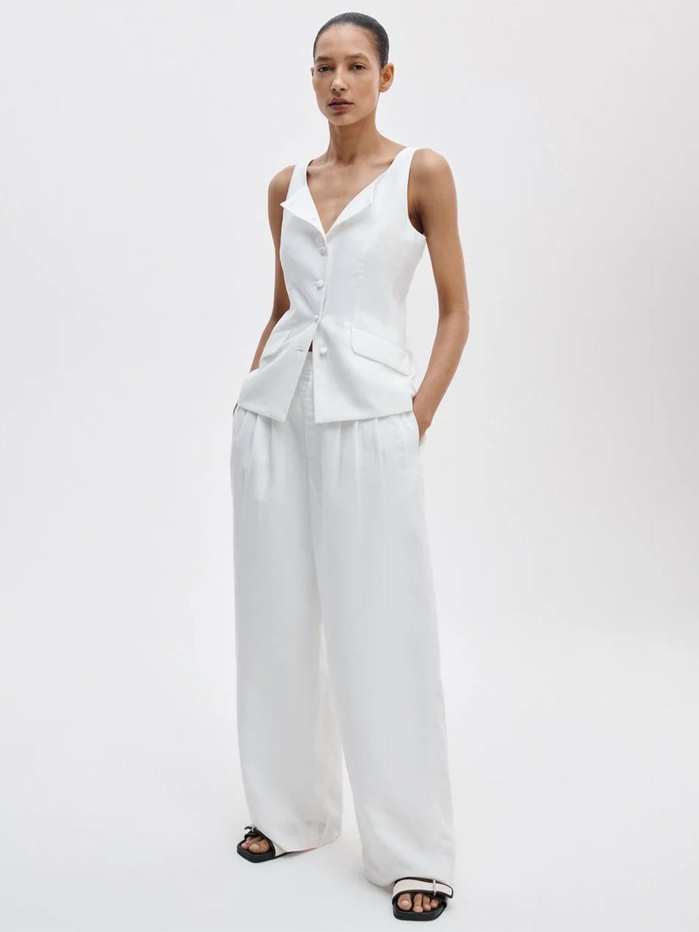 Chappell Linen Pant (White)