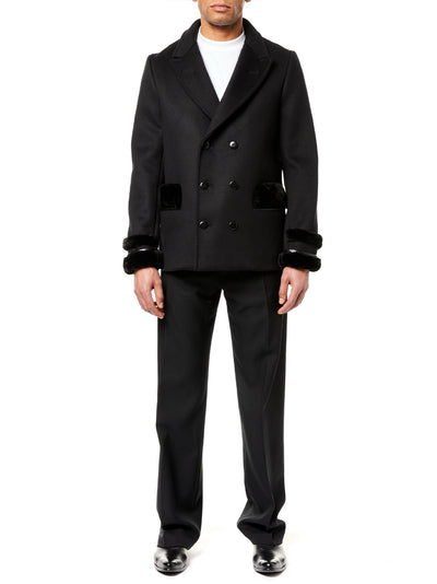 Men Peacoat Woven Black