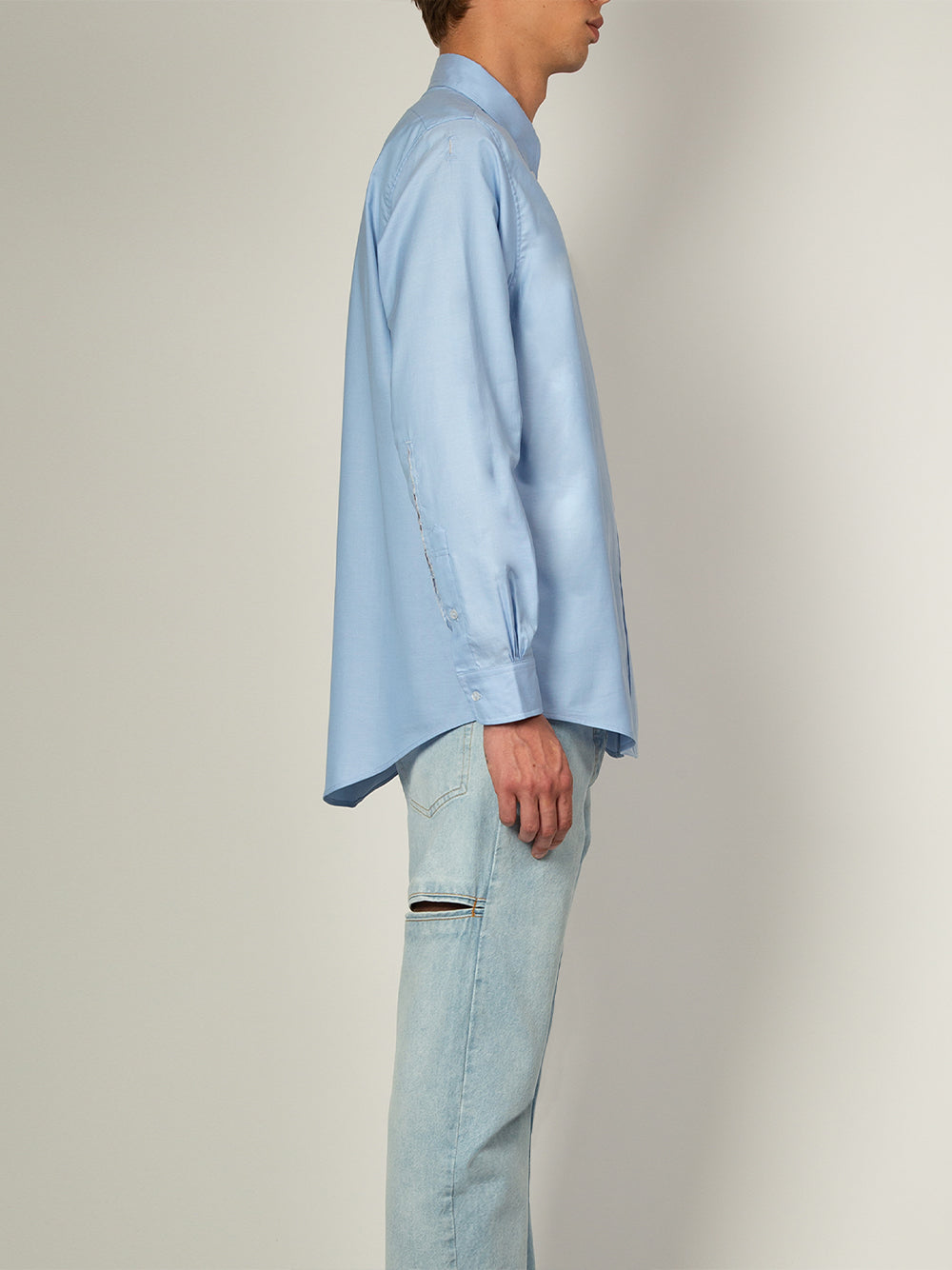 Cut-Out Shirt (Light Blue)